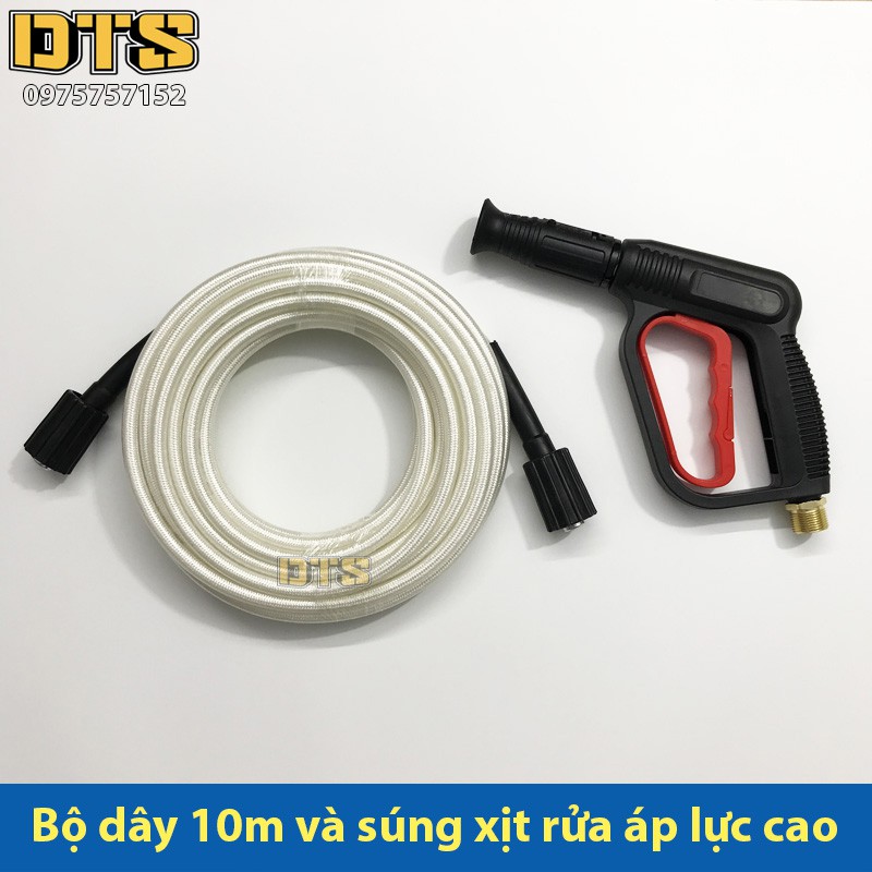 Bộ 10m dây rửa xe và súng xịt - súng rửa xe áp lực cao