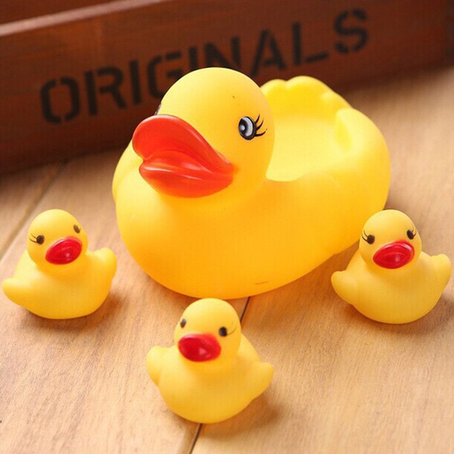 Đàn Vịt Thả Bồn Tắm Cho Bé Màu Vàng Kêu Tiếng chip chip