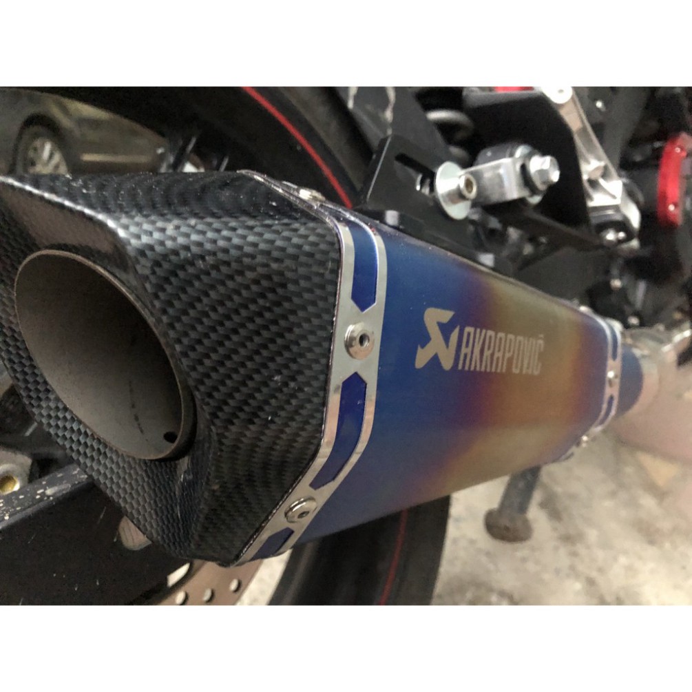 Pô Akrapovic Đùi Gà  + Cổ Pô Bầu Hơi Các Dòng Xe Máy