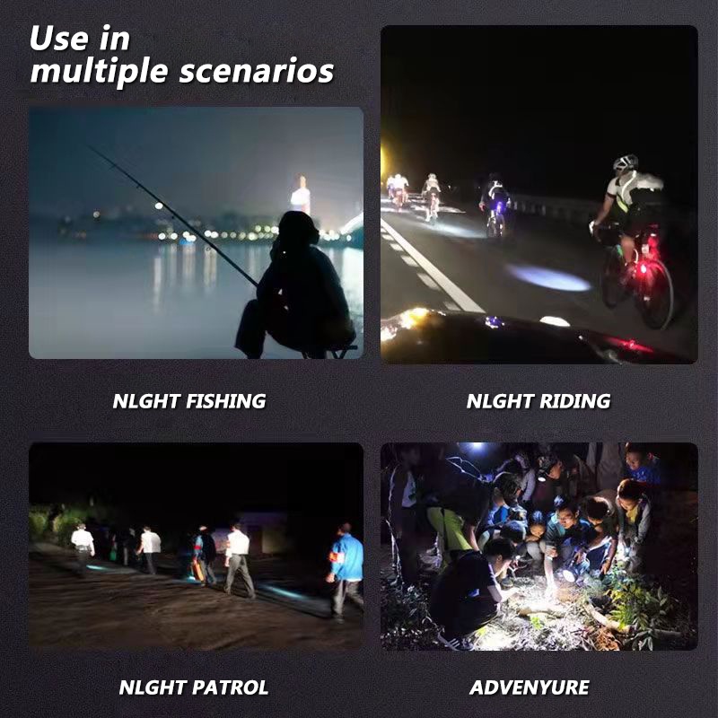 Đèn Pin Đeo Đầu Quad Core LED P90 90000 Lumen Siêu Sáng Chống Thấm Nước IPX5 Loại Lớn Có Chức Năng Đầu Ra Dành Cho Người Lớn