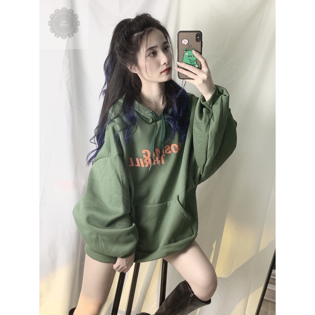 [CÓ BIGSIZE] Áo Hoodie Cosmic Nỉ Bông Ulzzang Dáng Rộng Cho Nữ - Liti shop