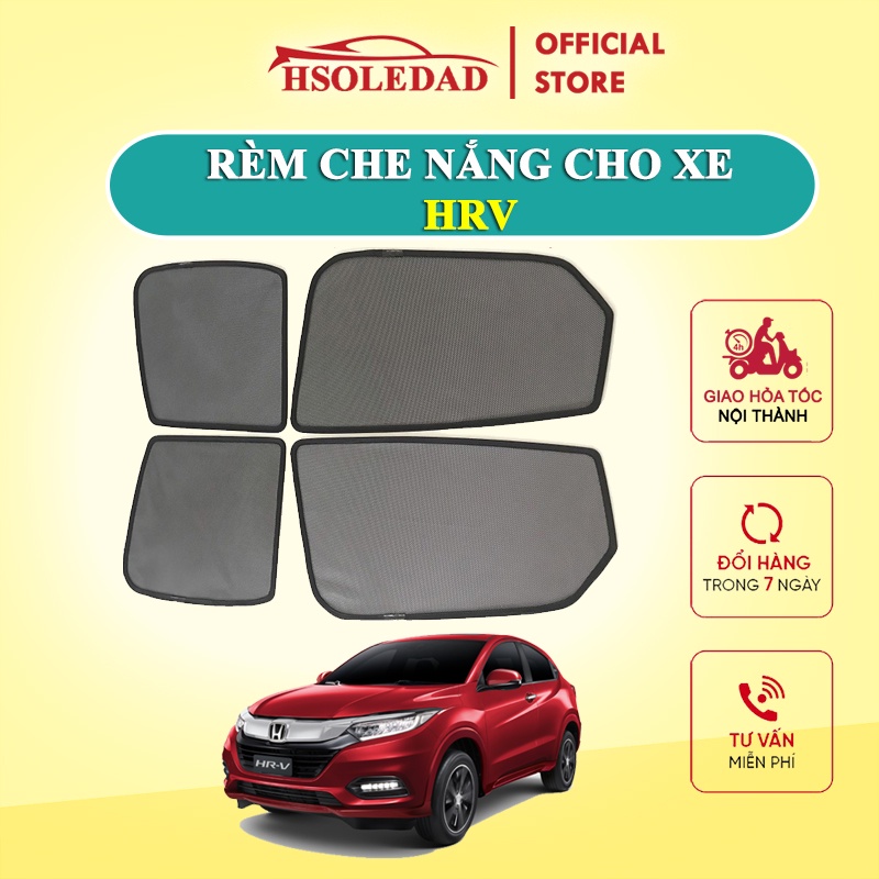 Rèm che nắng nam châm cho xe Honda HRV, bộ 4 tấm cho 4 cửa, hàng loại 1 cao cấp nhất, vừa khít kính