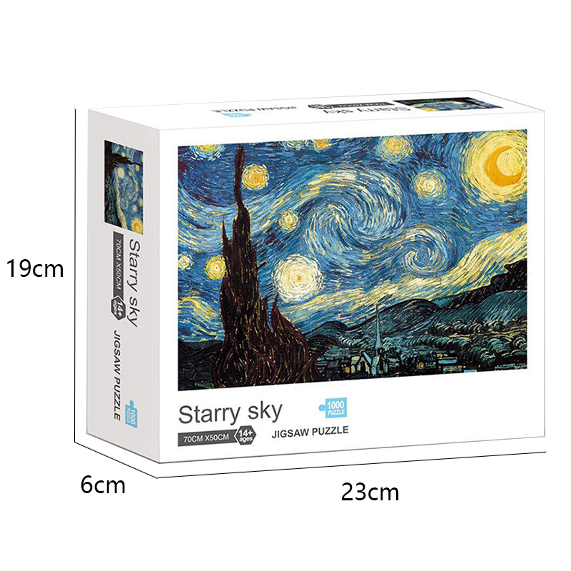 Bộ Xếp Hình 1000 Mảnh Ghép Theo Mẫu Của Van Gogh