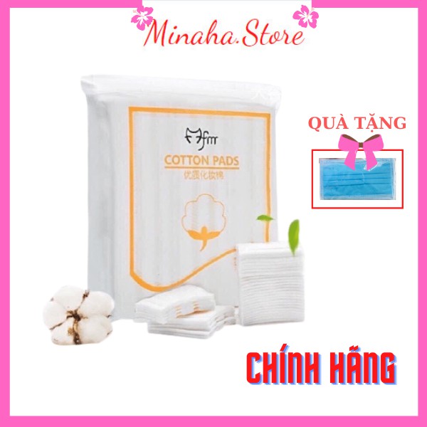 Bông Tẩy Trang 3 Lớp Cotton Pads 222 Miếng Tẩy Trang Da Mặt