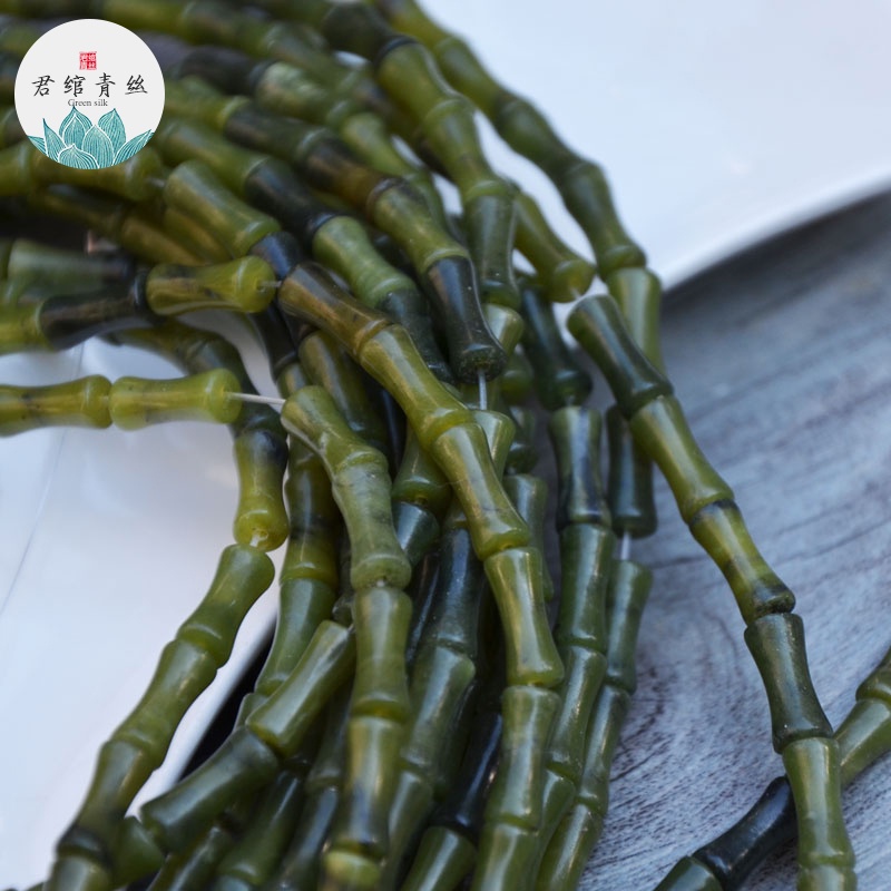 Dây Chuyền / Khuyên Tai Bằng Tre Tự Nhiên Unoptimized Peridot