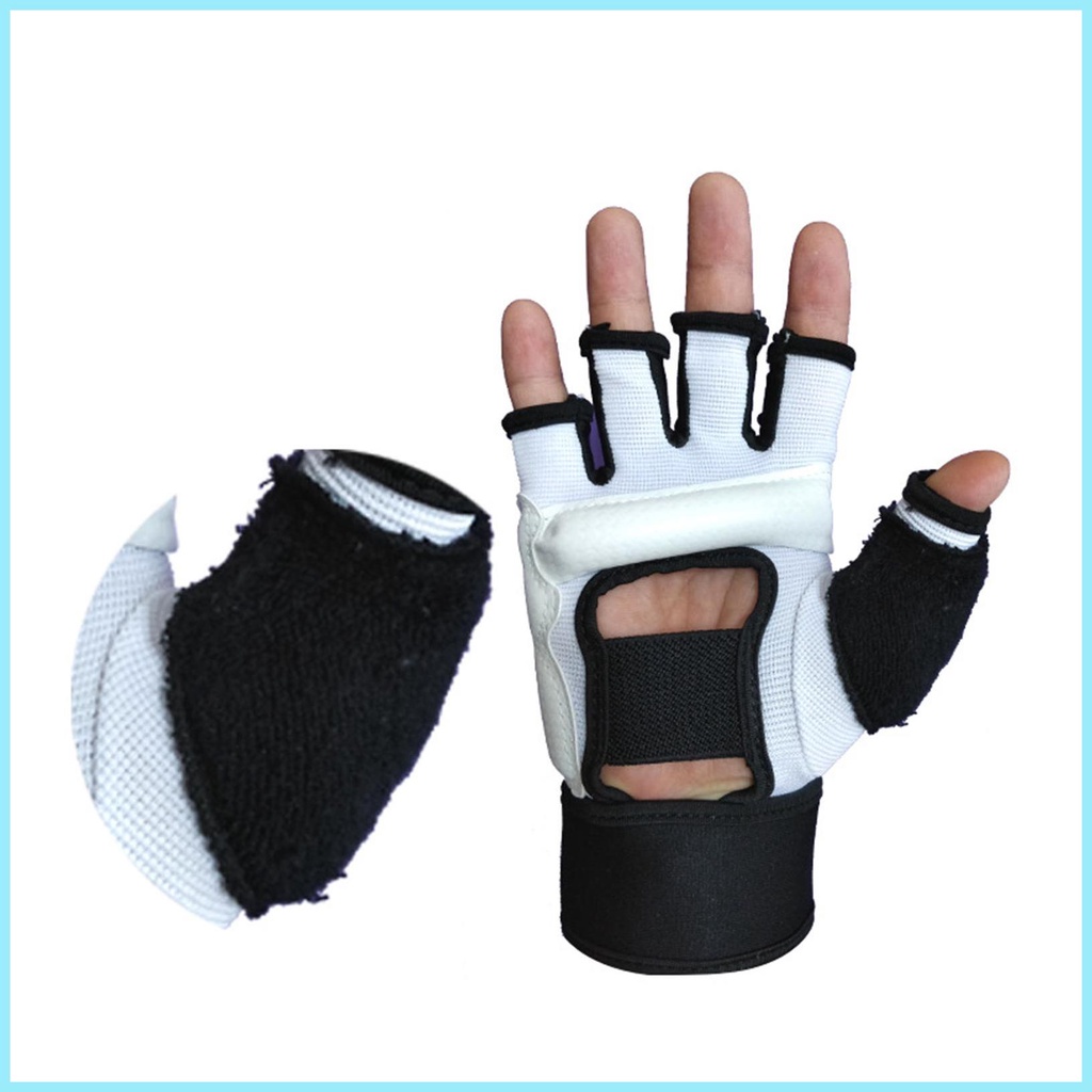 Găng Tay Hở Ngón Tập Boxing Taekwondo Cho Bé，Găng tay bảo vệ taekwondo trẻ em