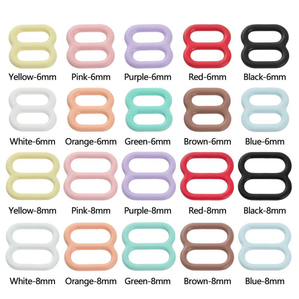 BEBETTERM Set 20 Khóa Ba Cạnh Mini Siêu Mỏng 10 Màu Chất Lượng Cao Cho Búp Bê