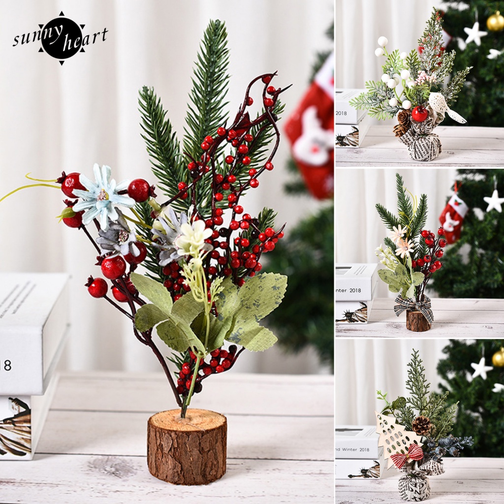 Cây Thông Mini Để Bàn Trang Trí Giáng Sinh