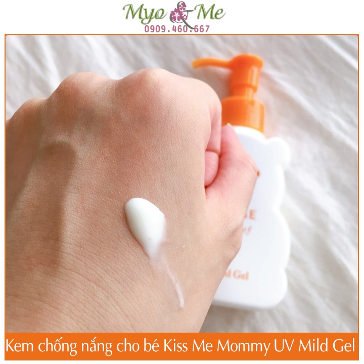 [Mã 55FMCGSALE1 giảm 10% đơn 250K] Kem chống nắng cho mẹ và bé Kiss Me Mommy UV Mild Gel SPF 33/PA+++ 100g