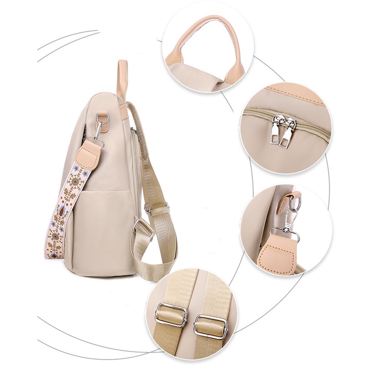 Ba Lô Thêu 3D Thời Trang Hàn Cho Nữ