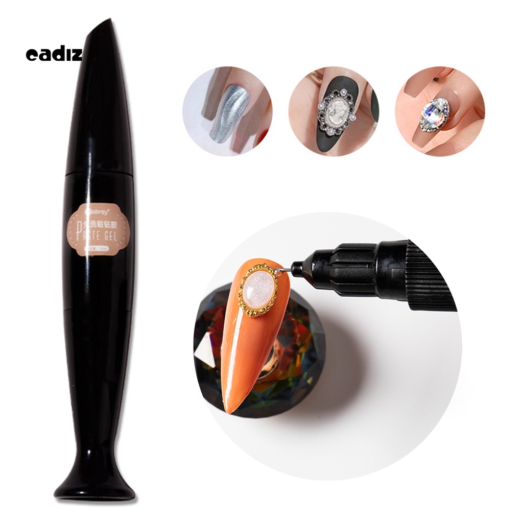 [Hàng mới về] Keo dán đá trang trí móng tay trong suốt với độ cứng cao tiện dụng cho nữ