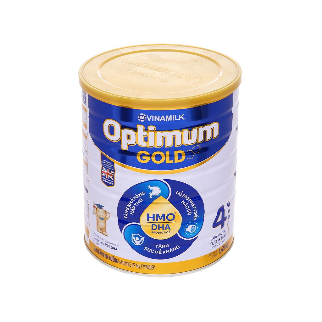 Sữa Vinamilk Optimum gold 4 1450g mẫu mới 5/2025