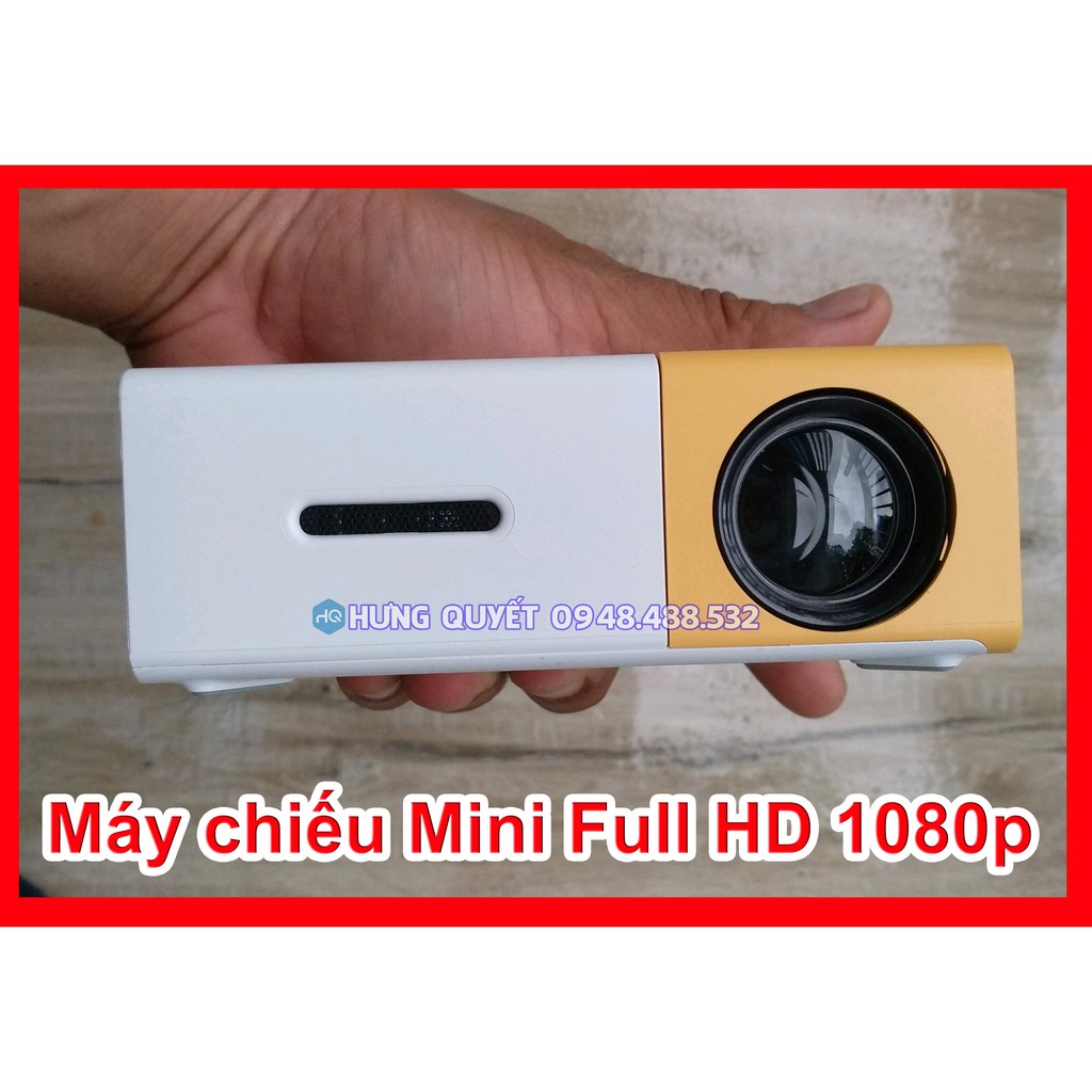 Máy chiếu mini LCD LED Projector 1080P - Máy chiếu giải trí gia đình YG300