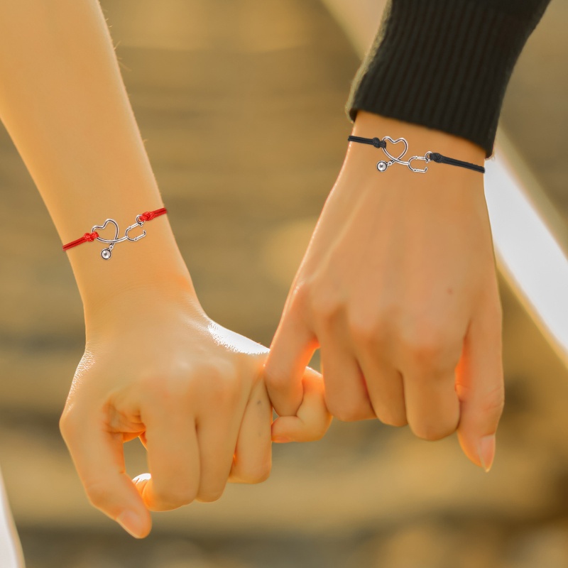 Vòng Tay Dây Sáp Bện Thủ Công Có Thể Điều Chỉnh Sáng Tạo