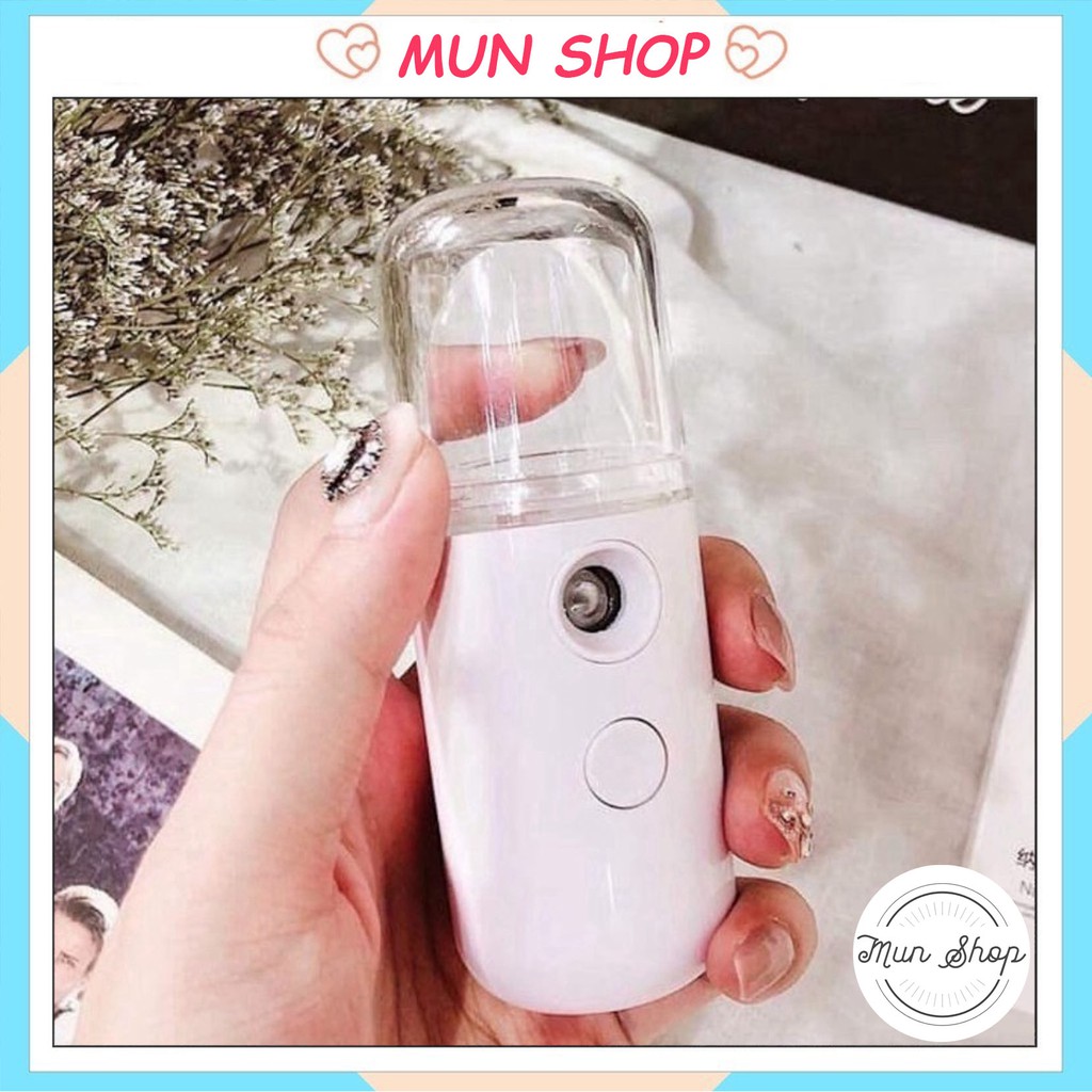 áy Phun Sương Cầm Tay Tạo Ẩm Nano , Máy Xông Mặt Mini Spa Giá Rẻ, Xông Tinh Dầu Xịt Khoáng Cấp Ẩm Chăm Sóc Da