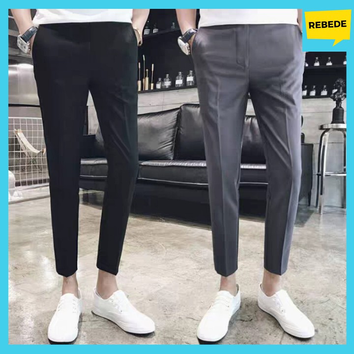 Quần tây âu nam đẹp vải hàn quốc, quần vải co giãn ống suông vừa mặc công sở - Rebede | BigBuy360 - bigbuy360.vn