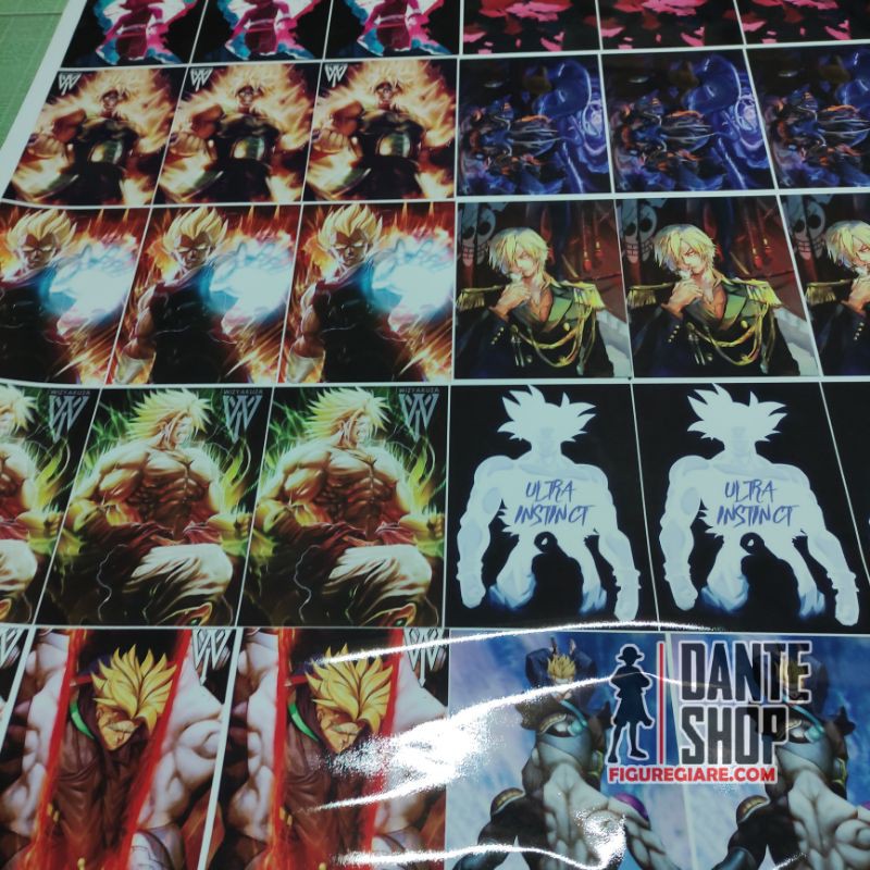 Poster A5 Dragon ball Chất Liệu Decan Phủ Bóng Chống Thấm Nước  - Tặng khi mua mô hình Dragon ball