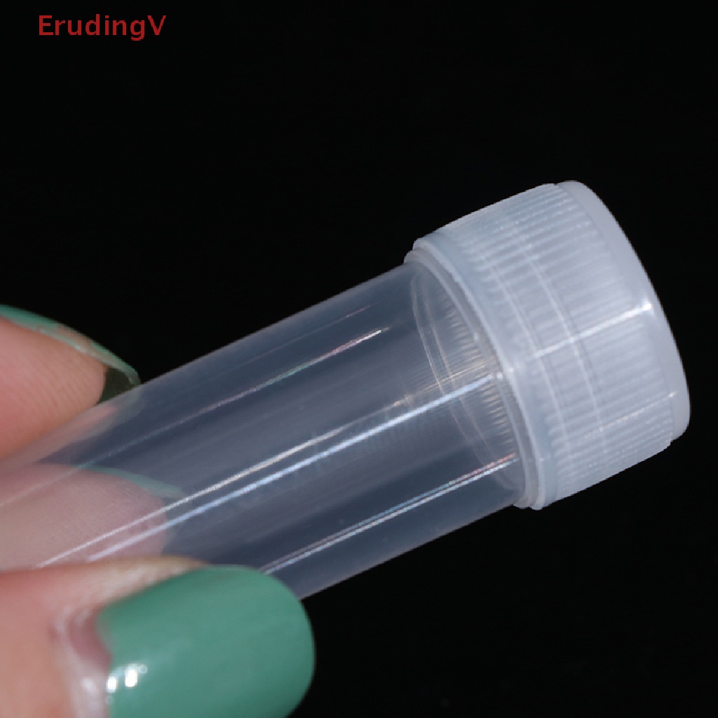 Set 10 Ống Nghiệm Nhựa 5ml Có Nắp Đậy Tiện Dụng