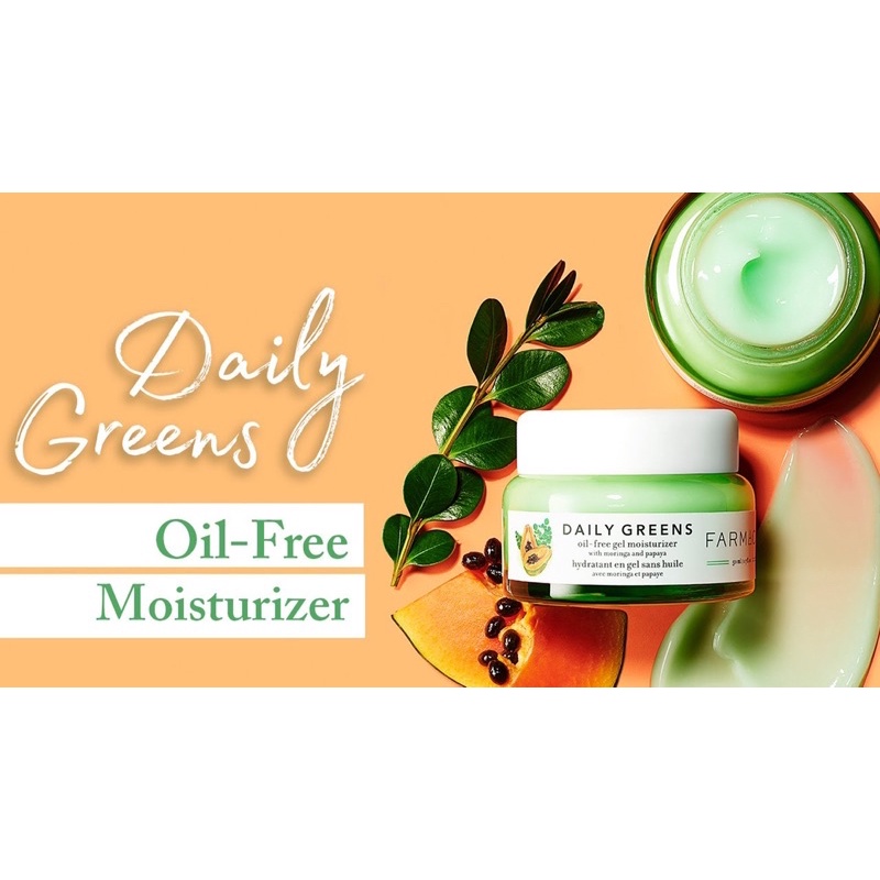 Gel dưỡng ẩm Farmacy Daily Greens Oil-Free Gel Moisturizer with Moringa and Papaya