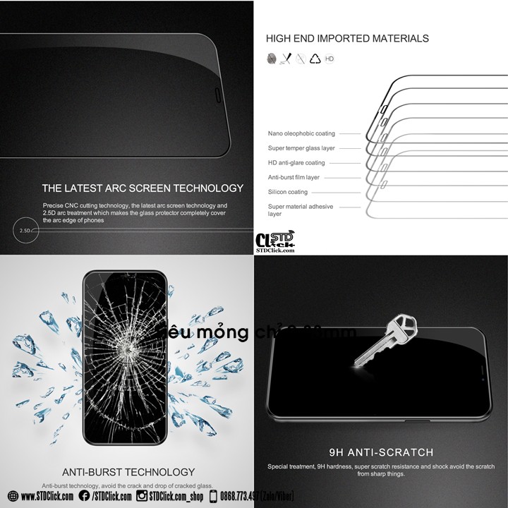 KÍNH CƯỜNG LỰC IPHONE 12 PRO MAX NILLKIN CP+PRO 2.5D CHÍNH HÃNG