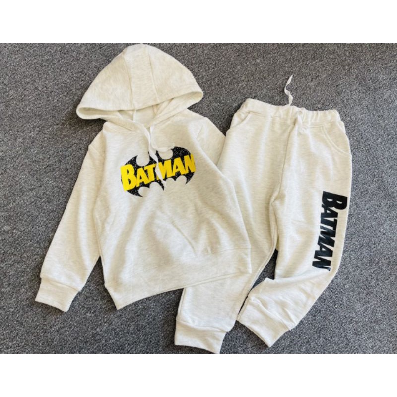 Bộ nỉ da cá HM bé trai xuất dư (có mũ)