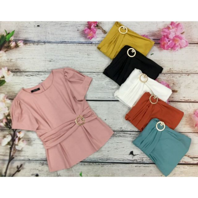 Áo thiết kế xếp eo