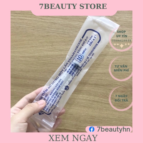 1 hộp Kim tiêm y tế 5cc 100c dùng trong spa thẫm mỹ viện lấy máu prp