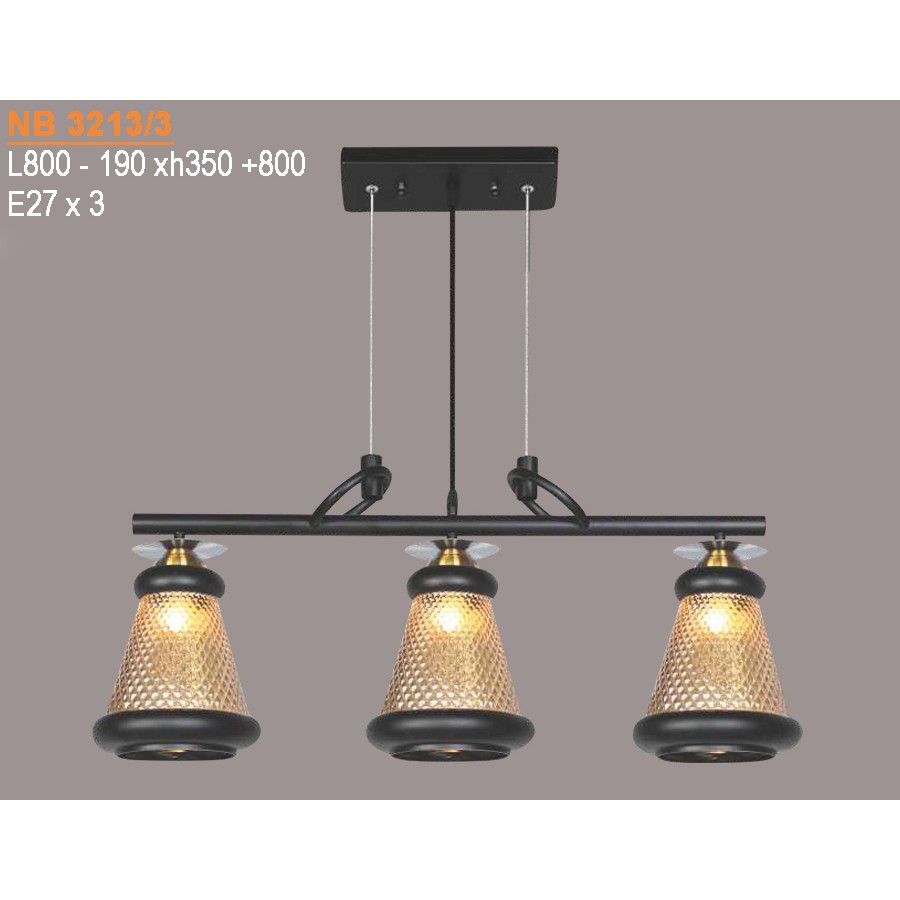 Đèn thả trần -treo tường trang trí kiểu hiện đại VKT-NB-3213/3 ( Tặng kèm bóng đèn chuyên dụng )