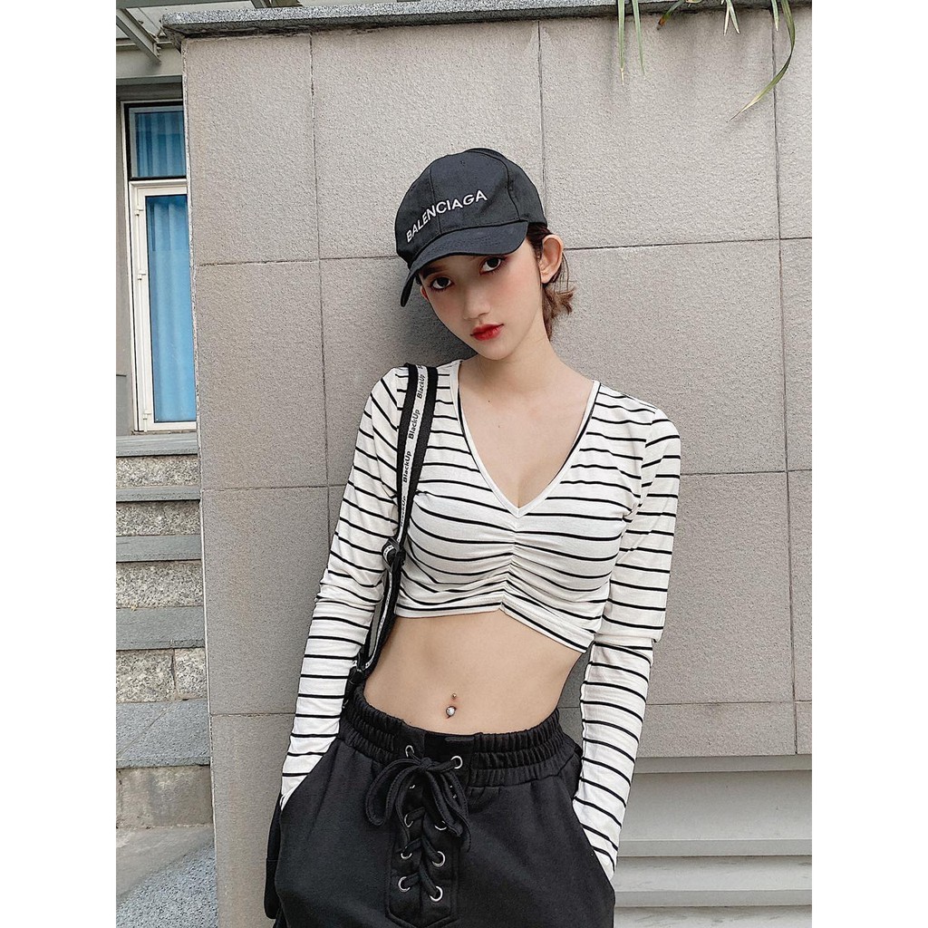 Áo Tay Dài Cổ Tim -YA053160