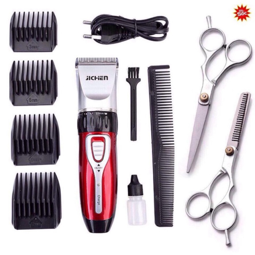 Tông đơ cắt tóc gia đình Jichen tặng kèm nhiều quà tặng