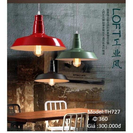 Đèn thả trần, bàn ăn TH727