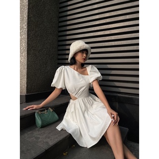 Mini dress chất liệu linen