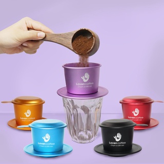 SET Phin cà phê, phin màu anode nhôm cao cấp, chất lượng - LAVEN COFFEE