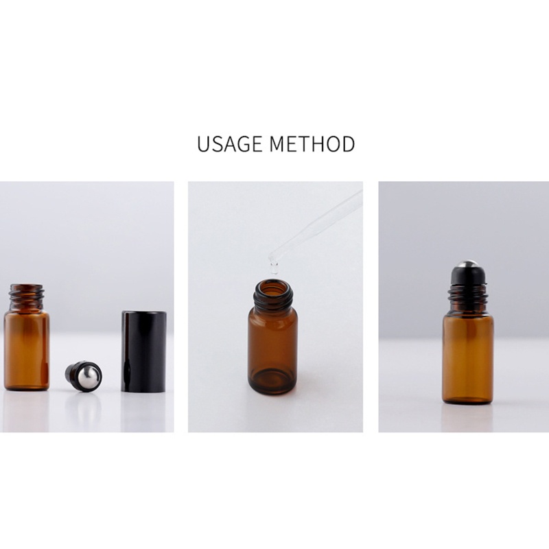 Bình Thủy Tinh Cuộn Tròn Bằng Thép Không Gỉ 1ML 2ML 3ML 5ML 10ML