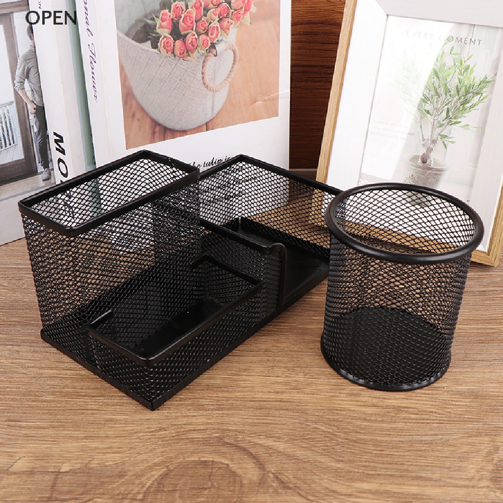 Op Giá Đỡ Bút Bằng Kim Loại Để Bàn Tiện Dụng Và Bền