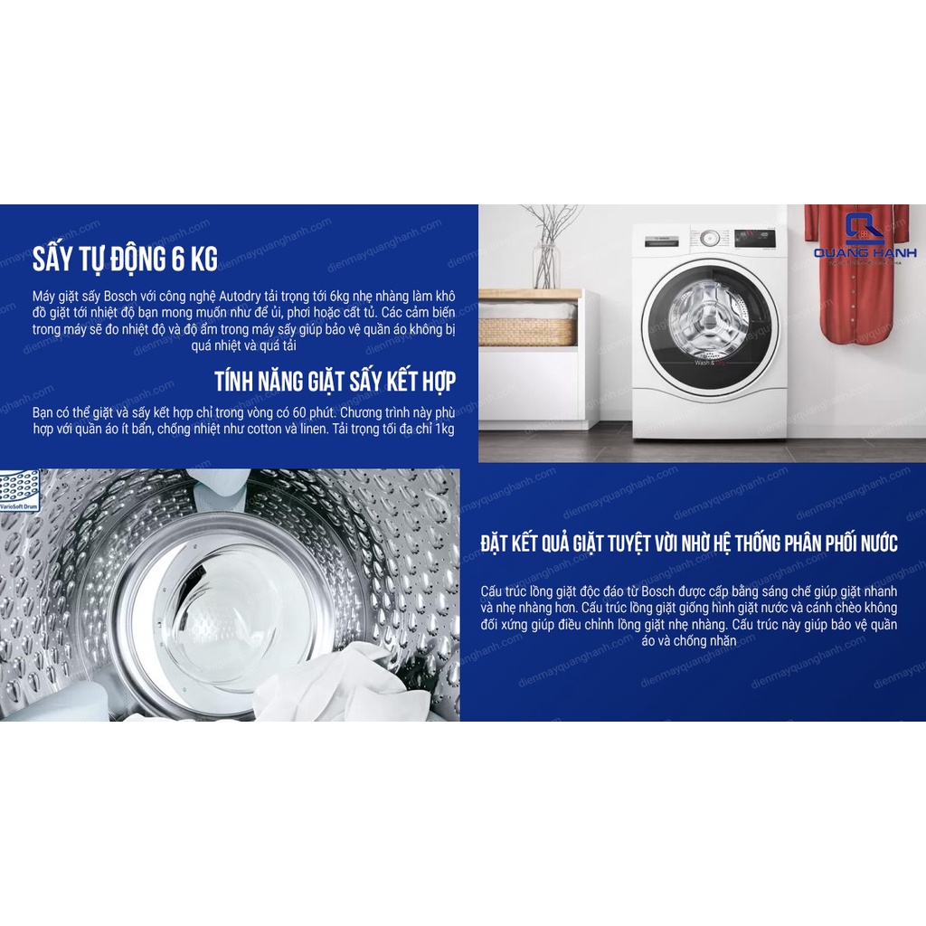 Máy Giặt Kèm Sấy Bosch WNA14400SG
