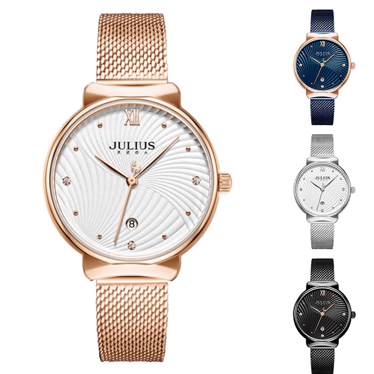 Đồng Hồ Nữ,Watch Nữ Thời Trang Dây Thép Julius JA-1243 Hàn Quốc