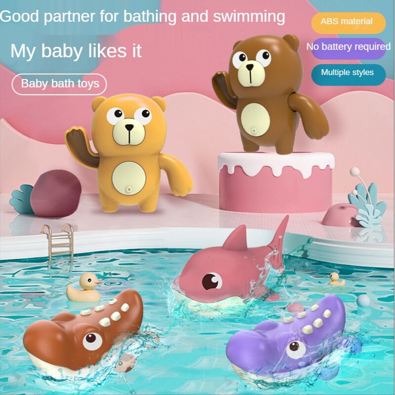 Đồ Chơi Bồn Tắm Hình Vịt Và Gấu Cho Bé