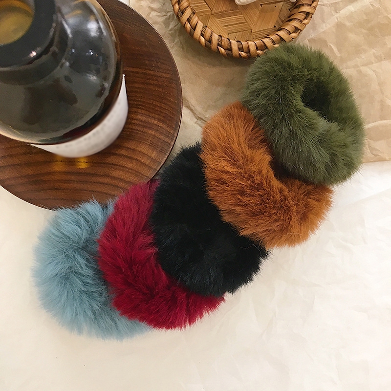 Dây Buộc Tóc Lông Thỏ Mềm Mại Chất Lượng Cao