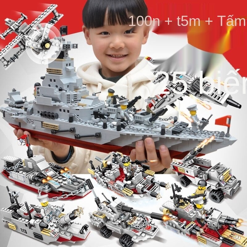 Đồ Chơi Lego Lắp Ráp Cảnh Sát  Tàu Sân Bay hải  Quân  cho bé 8 tuổi Học Sinh Tiểu Học, giúp bé phát triển trí thông minh