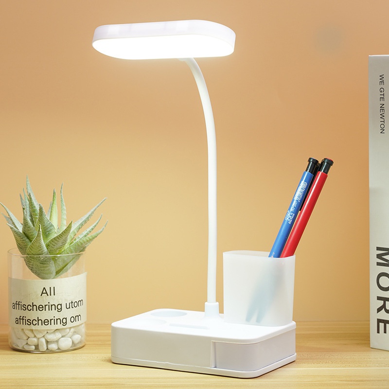 Đèn bàn học đọc sách tích điện cảm ứng bảo vệ mắt 3 chế độ ánh sáng Xoay 360 độ - SN40