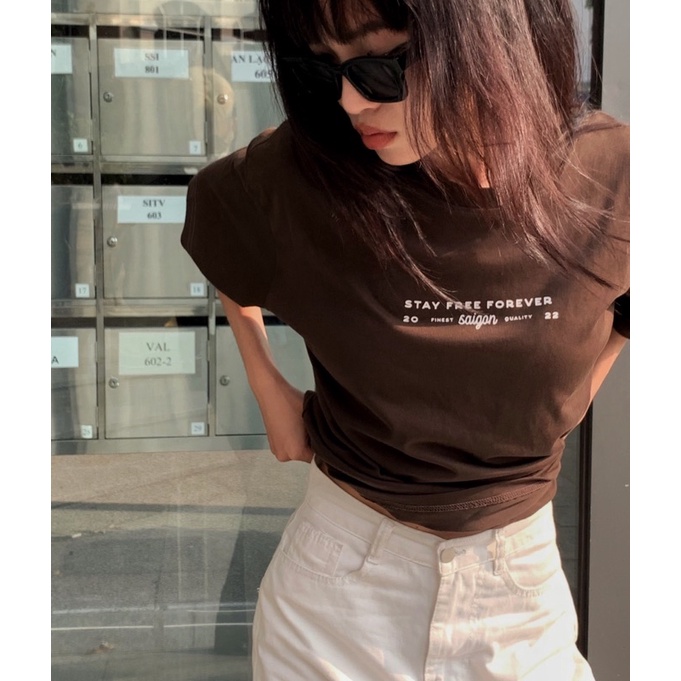 Áo thun nam nữ Vintage Brown - TheFreedom