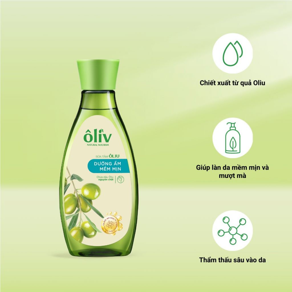 Sữa Tắm Ôliv Sáng Da, Mềm Mịn 250ml