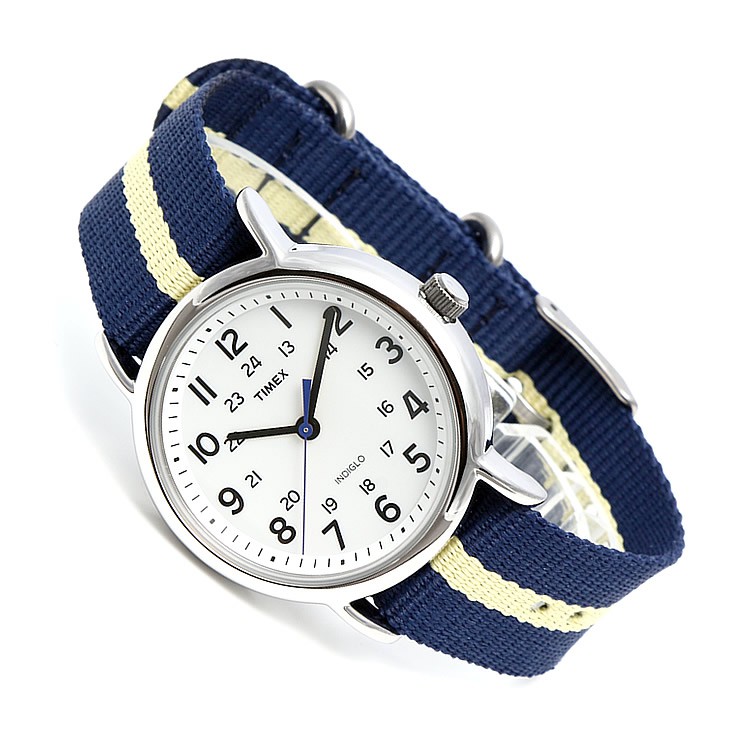 Đồng Hồ Unisex Timex Weekender Dây Vải Xanh T2P142