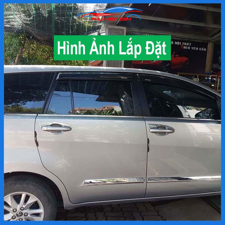Vè che mưa Innova 2005-2006--2007-2008-2009-2010-2011-2012-2013-2014-2015-2016 vè đen bảo vệ trang trí xe
