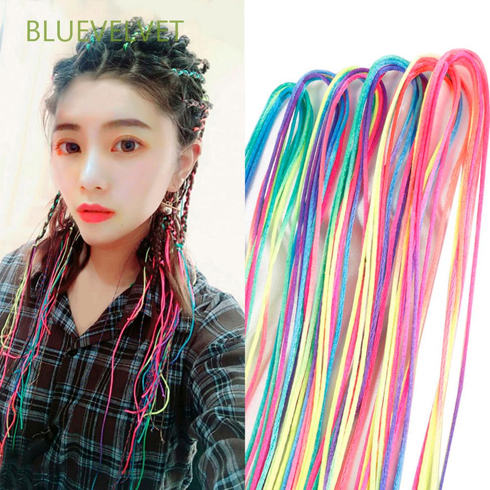 Set 5-100 Dây Bện Tóc Nhiều Màu Sắc Độc Đáo Dành Cho Nữ