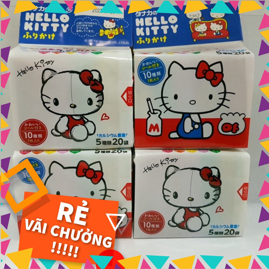 Gia vị rắc cơm thập cẩm Hello Kitty 5 vị date 5/2021