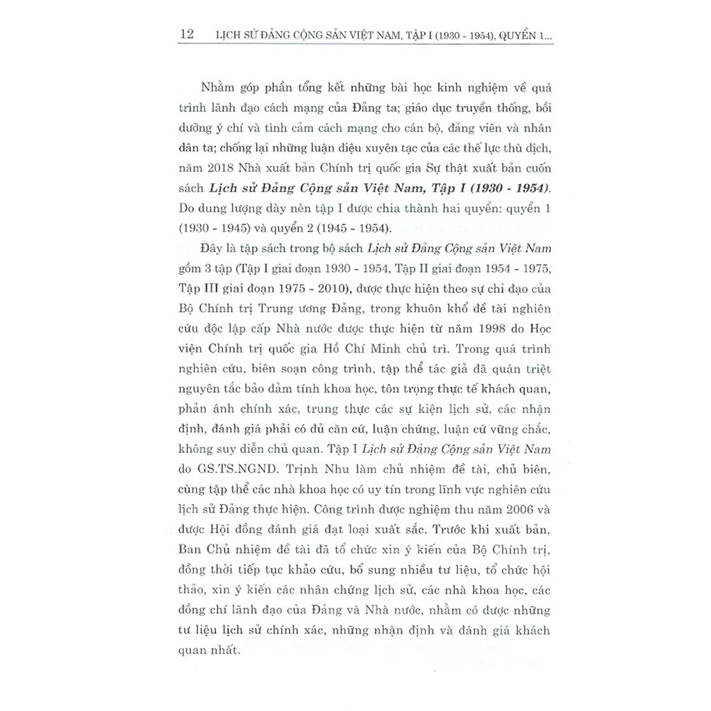 Sách - Lịch Sử Đảng Cộng Sản Việt Nam Tập 1 (1930-1954) - Quyển 1 (1930-1945)
