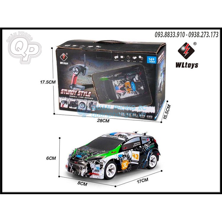 Xe điều khiển 1/28 WLtoys K989 4WD RC Car