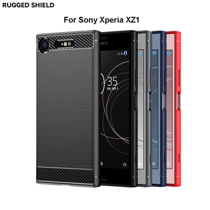 Ốp Điện Thoại Carbon Mềm Chống Nứt Dành Cho Sony Xpeira 1 5 10 II XZ3 XZ4 XZ2 Premium XZ1 Compact